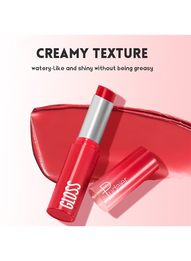 pudaier Gloss, Hydrating Lip Gloss for Women and Girls, Moisturizing Creamy Lipstick for Dry Lips, Nourishing Highly Pigmented Lip Balm, Non-Sticky Tinted Lip Makeup #01 - Image 3